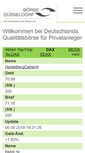 Mobile Screenshot of mobil.boerse-duesseldorf.de